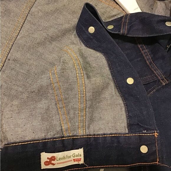 Vintage Levi’s Levis for gals jeans denim jacket sz.S 1960-1970 - Picture 8 of 10